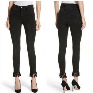 Frame - Le High Skinny Ankle Fringe  - 26